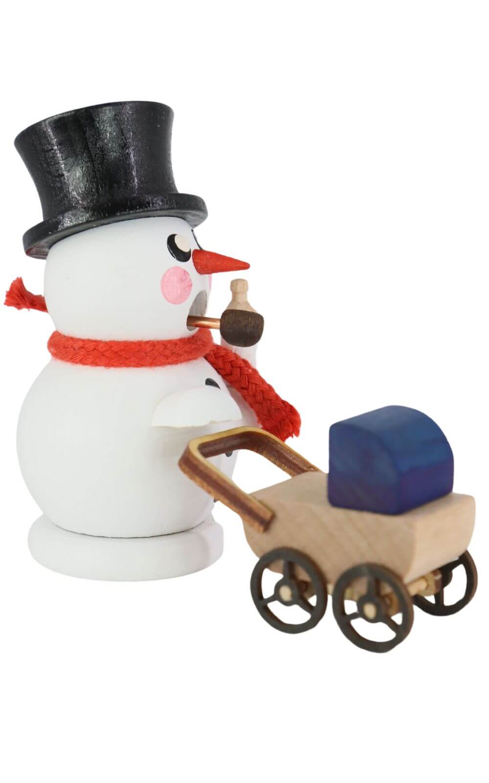 Räuchermännchen Schneemann stolzer Papa, farbig von Gerd Hofmann_2