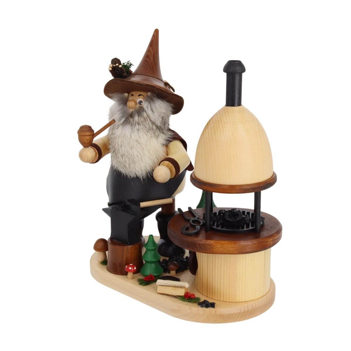 Holzwichtel, Hexenfigur, Holzfigur, Miniature Schmiede, Weihnachtsszene