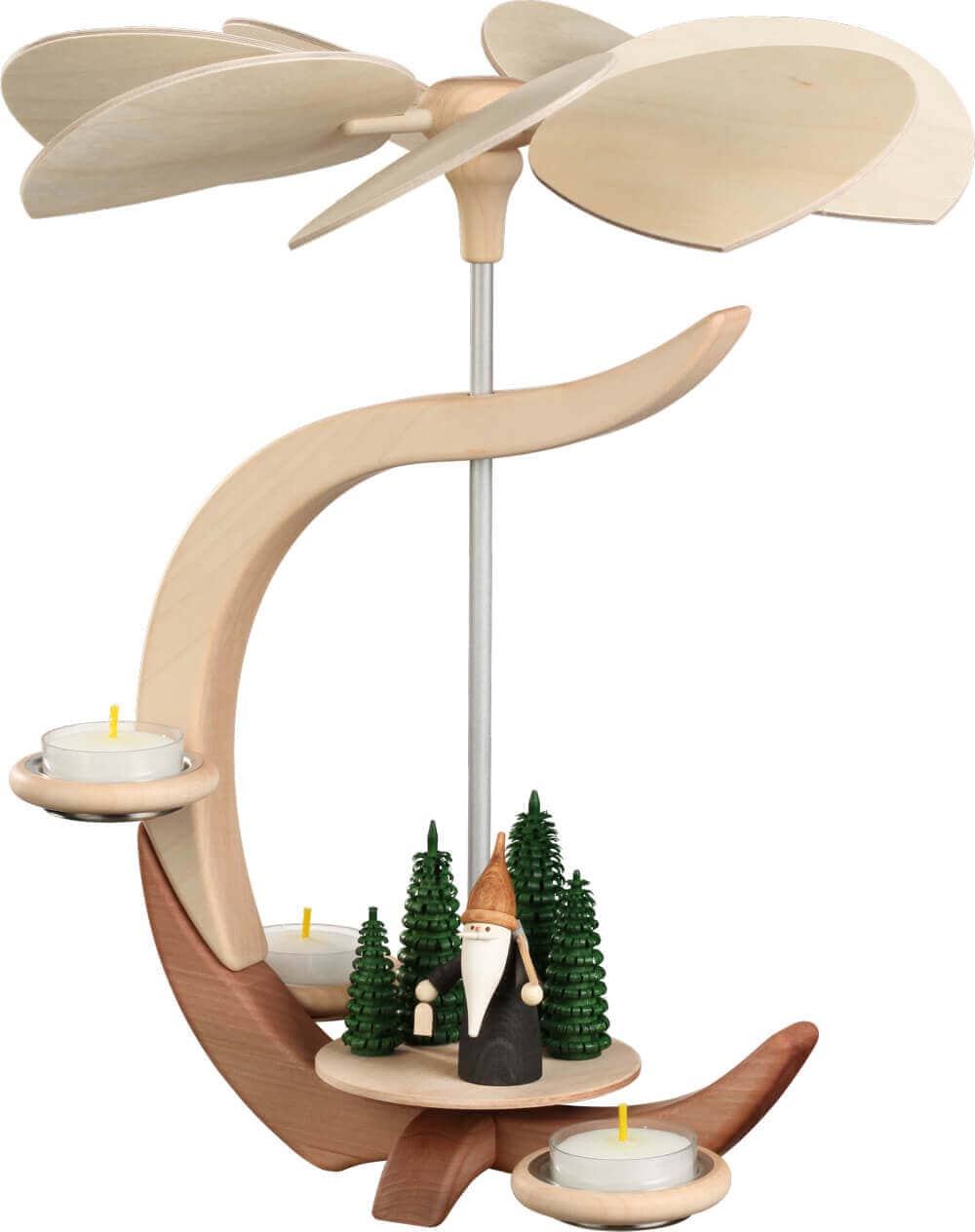 Weihnachtspyramide mit Bergwichtel, C-Form von Seiffener Volkskunst eG