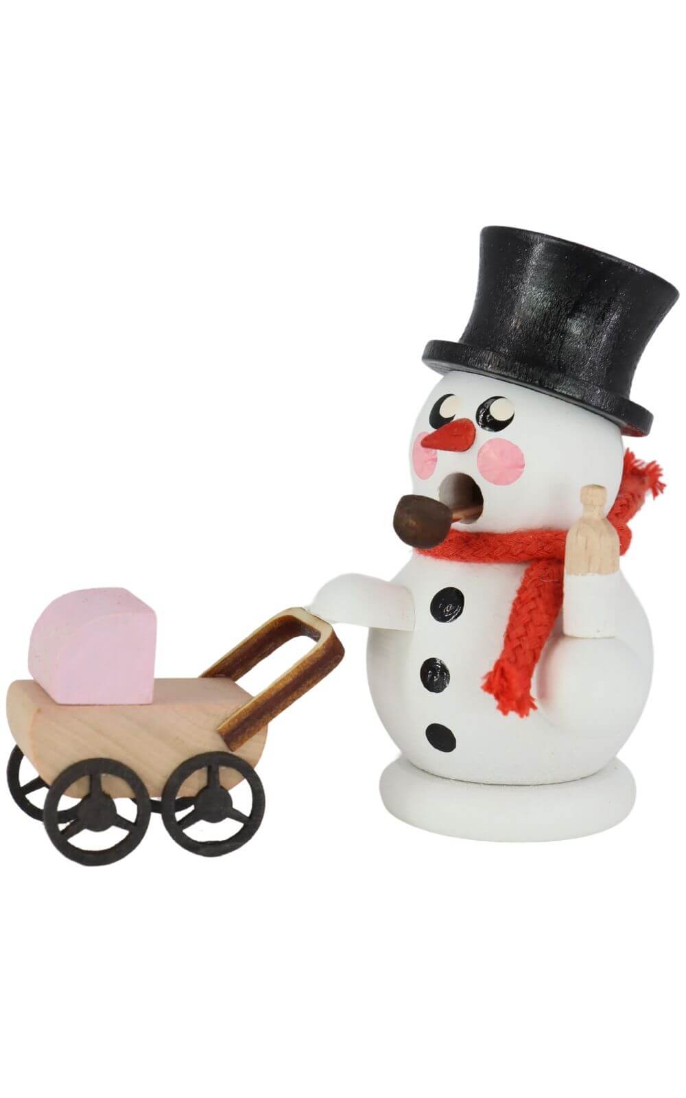 Räuchermännchen Schneemann stolzer Papa, farbig von Gerd Hofmann_3