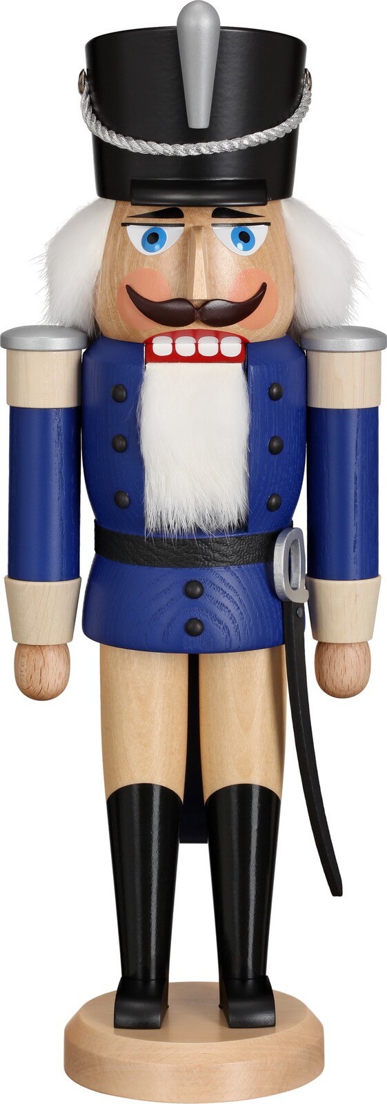 Nussknacker Husar, blau, 37 cm von Seiffener Volkskunst eG