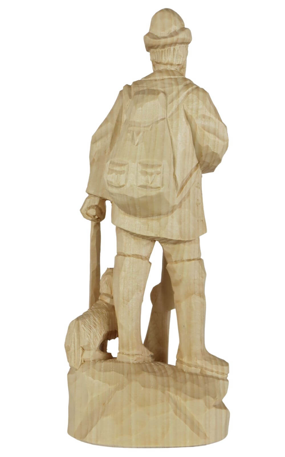 Stülpner Karl mit Hund, 12 cm, natur von Schnitzkunst aus dem Erzgebirge_2