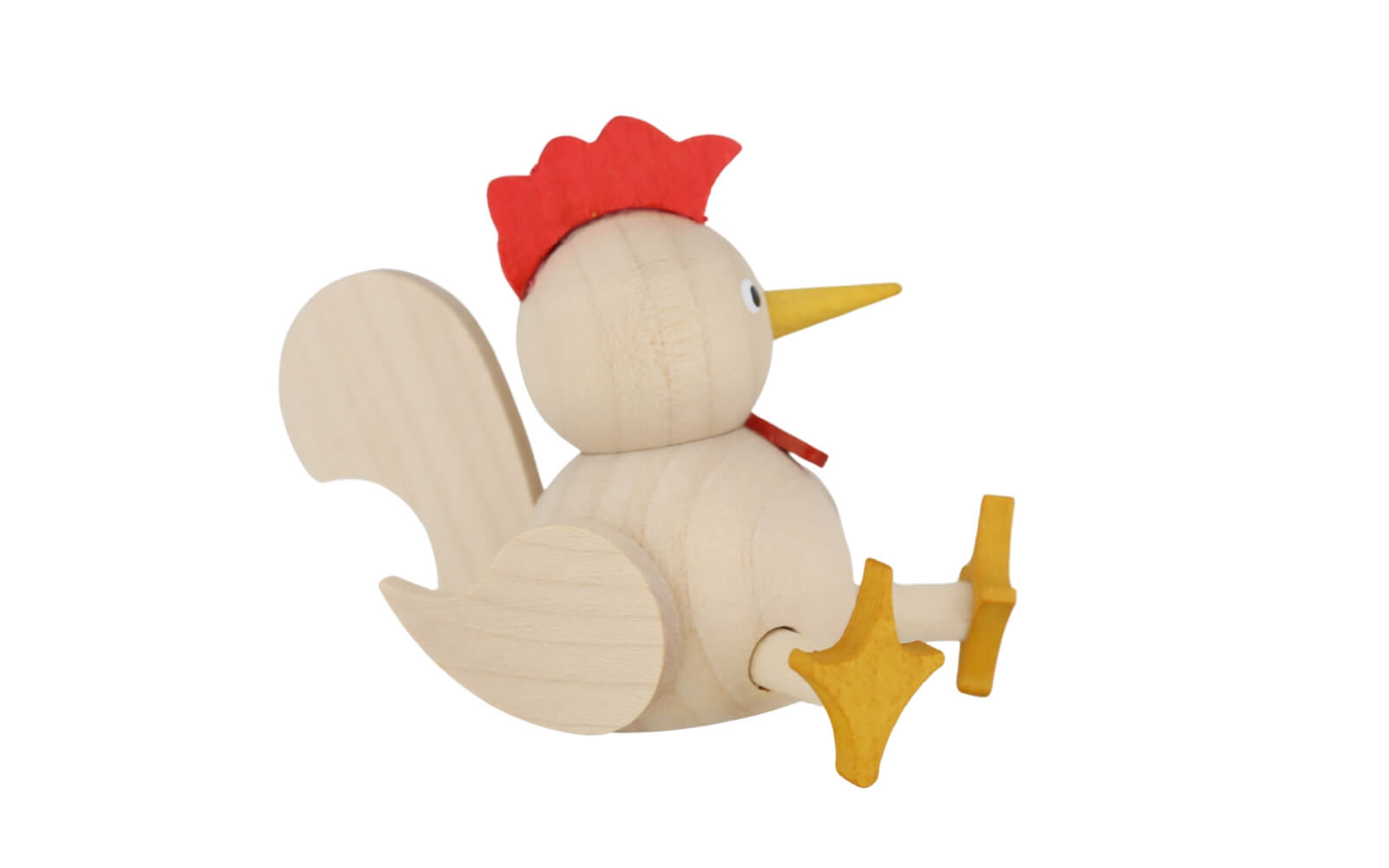 Miniatur Huhn, sitzend, 7 cm, natur von Ralf Zenker_3