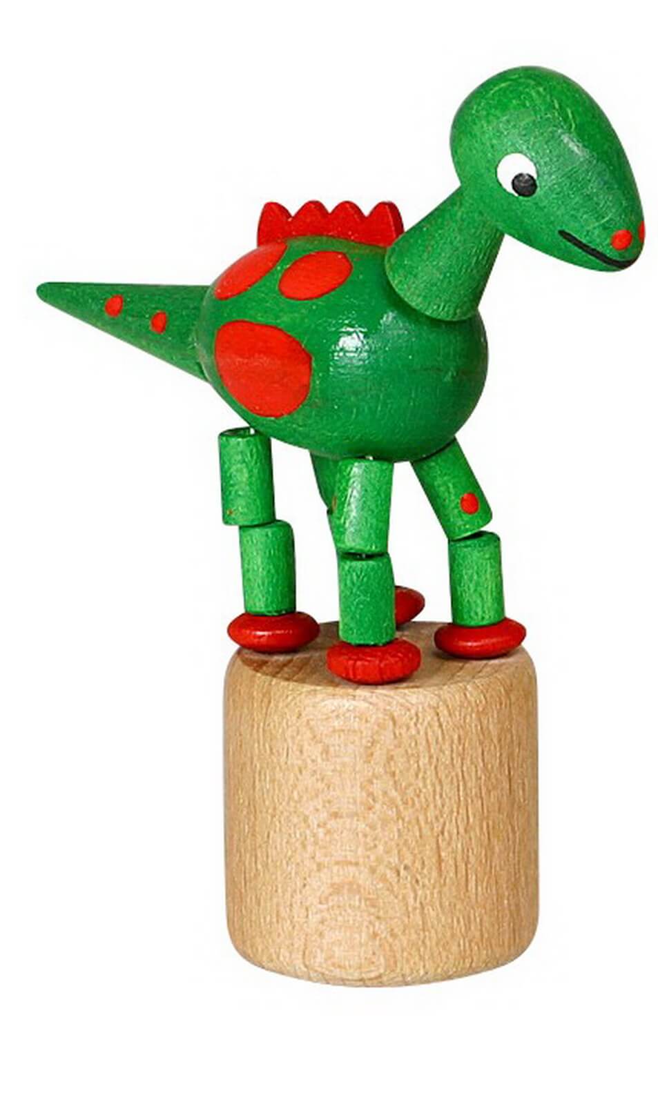 Wackelfigur grüner Dinosaurier von Jan Stephani