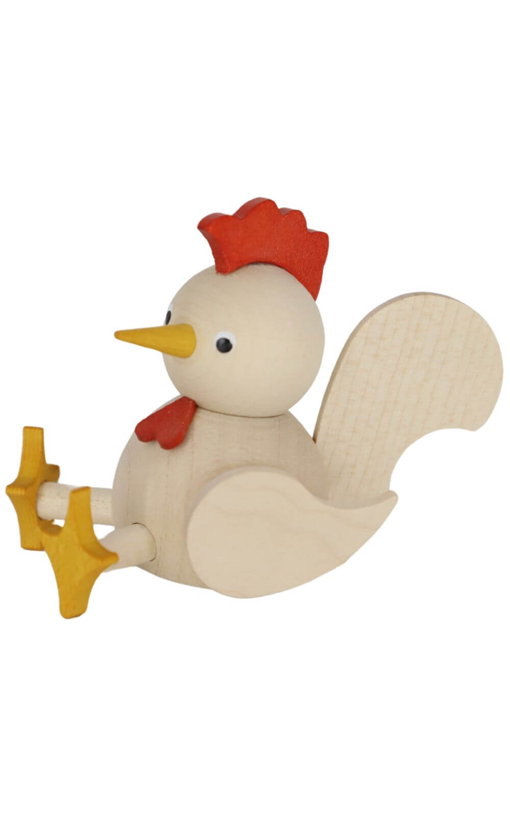 Miniatur Huhn, sitzend, 7 cm, natur von Ralf Zenker_3
