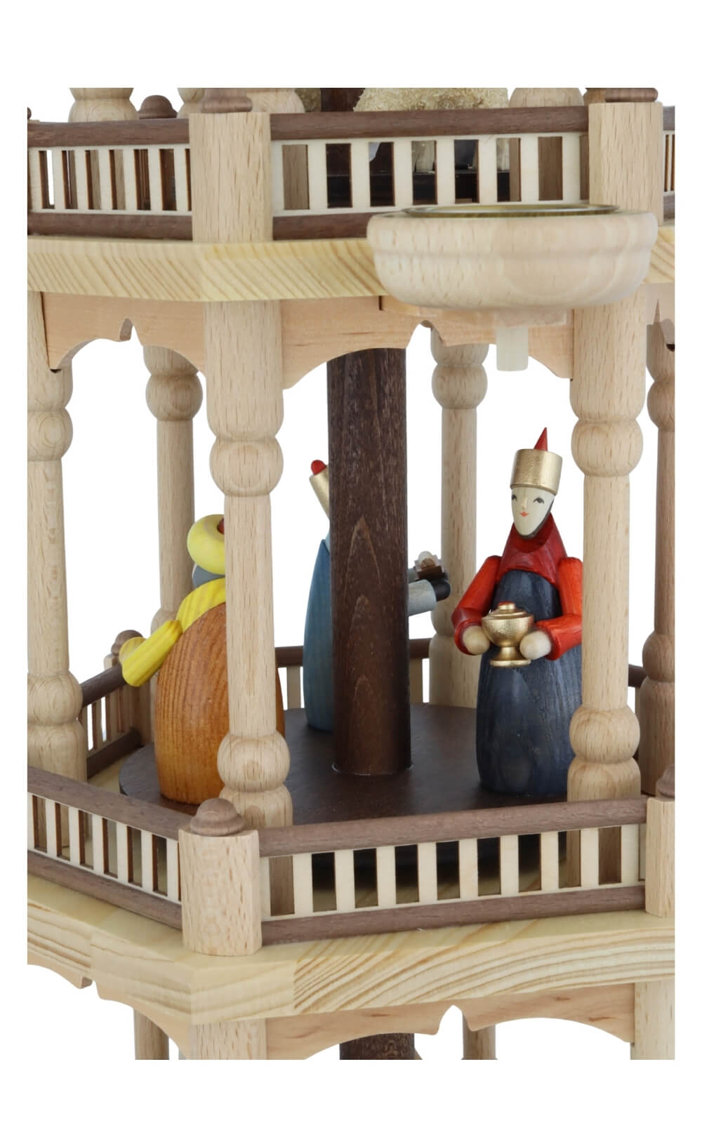 Weihnachtspyramide Heilige Familie, 3 - stöckig, 66 cm von Theo Lorenz_8