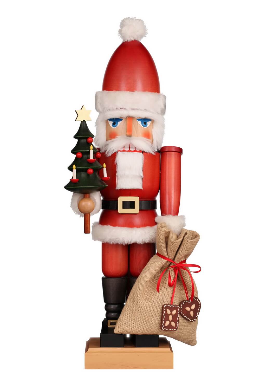 Nussknacker Weihnachtsmann mit Baum, 80 cm von Christian Ulbricht