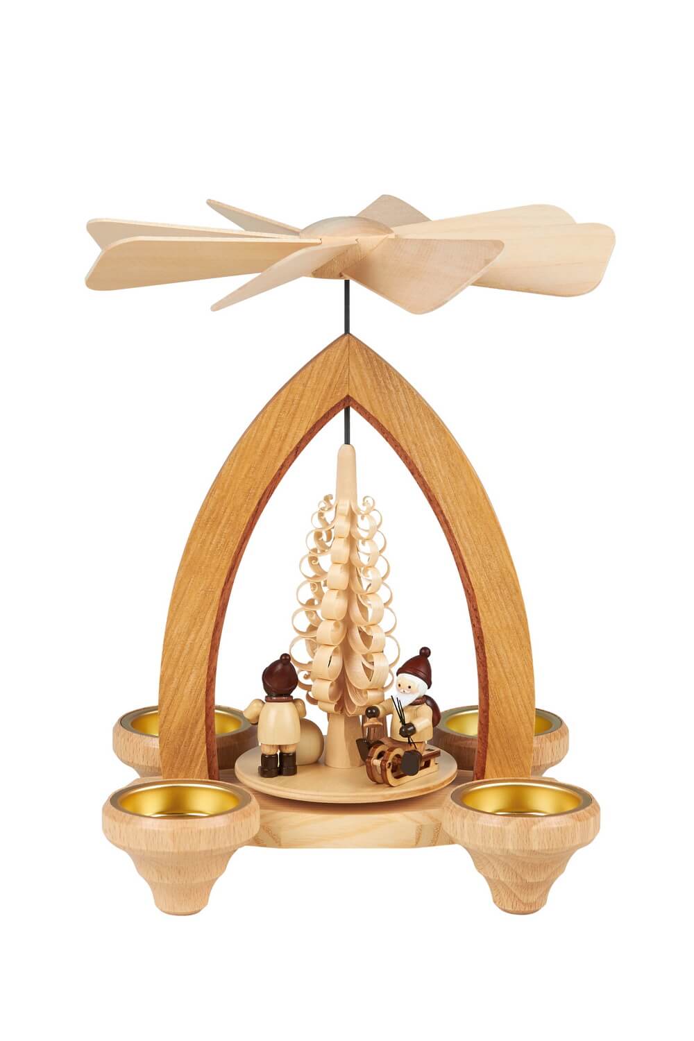 Weihnachtspyramide für Teelichte Weihnachtsfreude, 26 cm von Heinz Lorenz