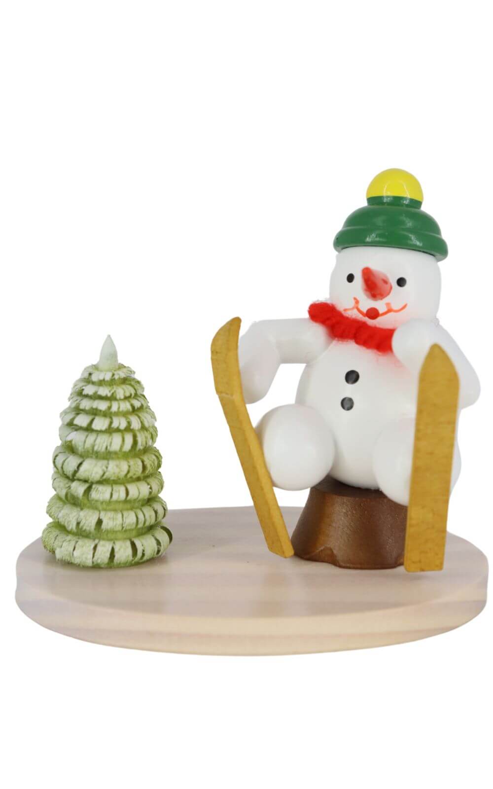 Miniatur Schneemann Ski-Unfall, 7 cm, farbig von Ralf Zenker_1