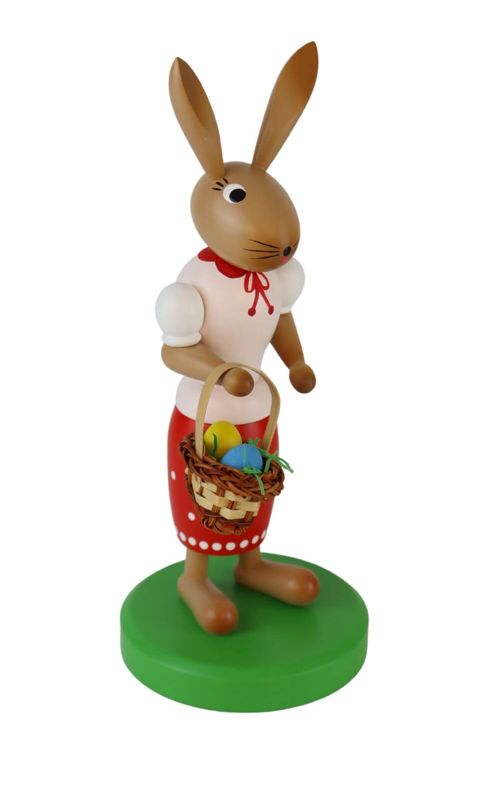 Osterhase - Häsin mit Eierkorb, 28 cm von SEIFFEN.COM_1