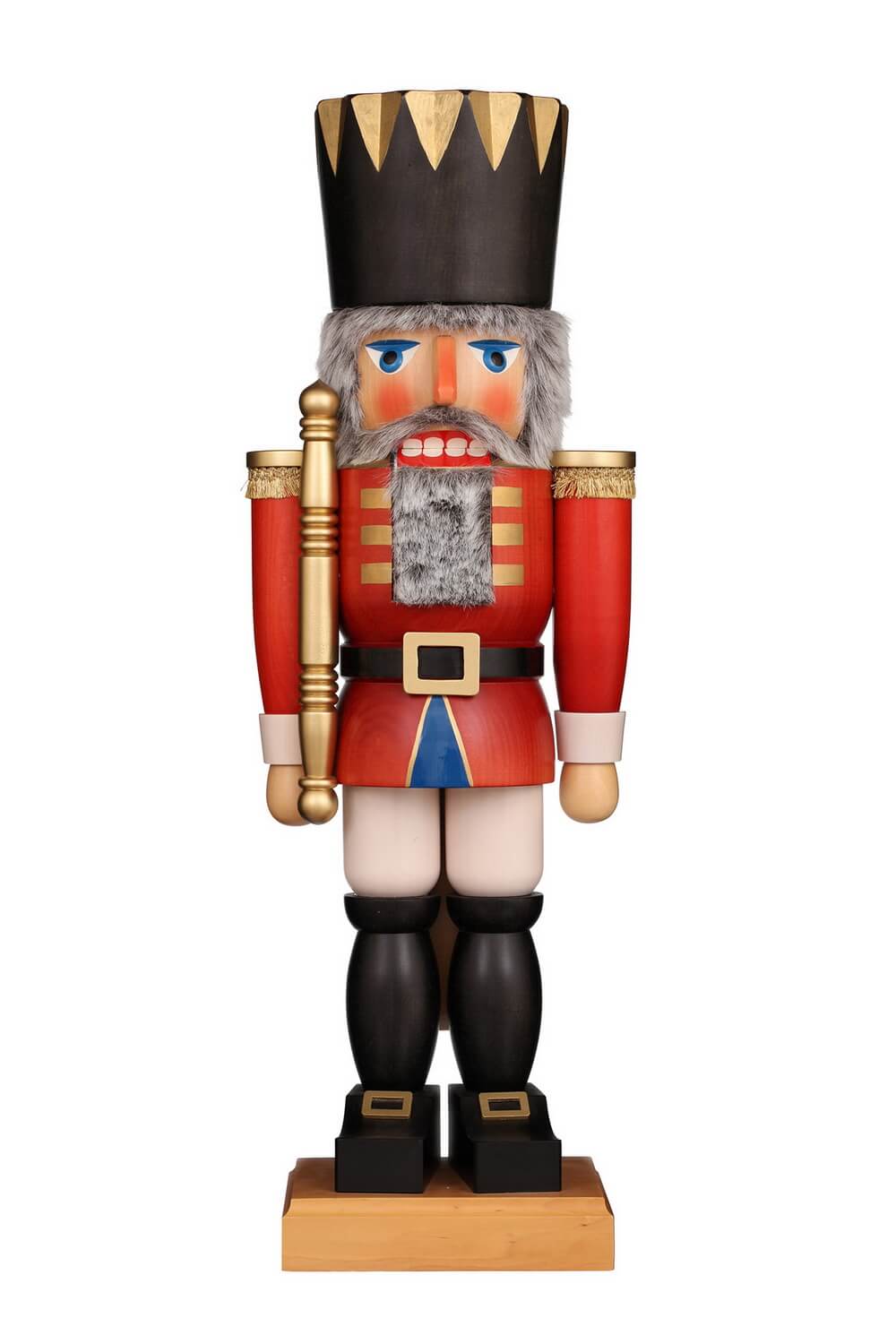 Nussknacker König rot, 72 cm von Christian Ulbricht