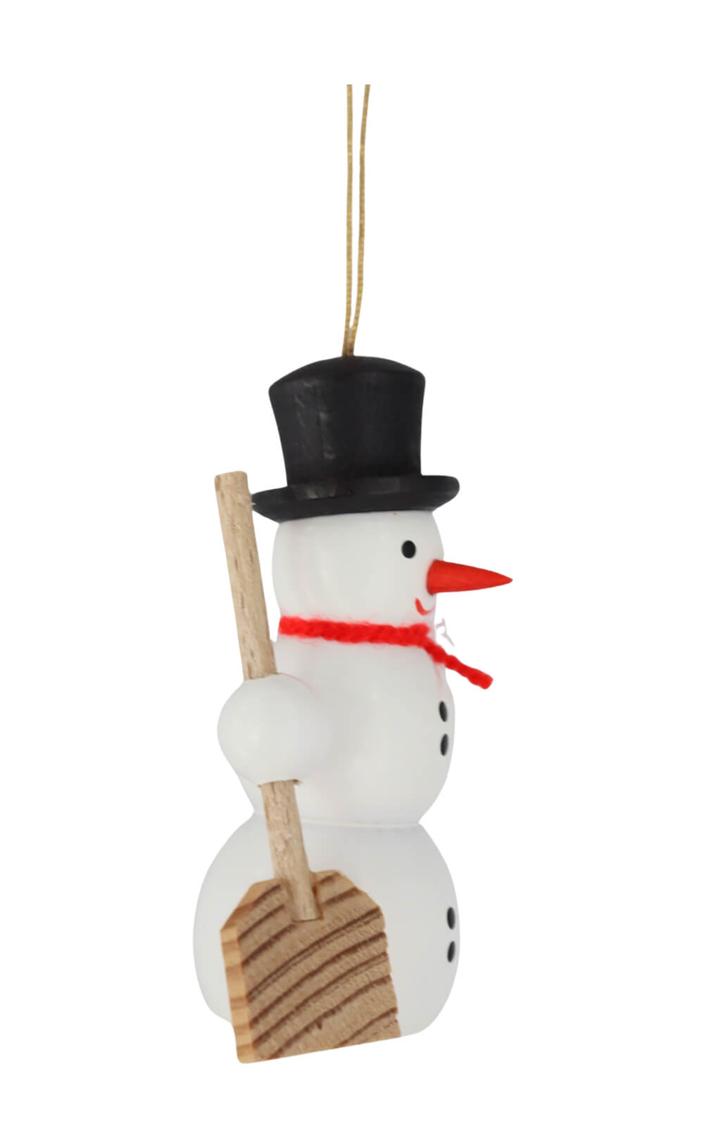 Christbaumschmuck Schneemann mit Schippe, 6 cm von SEIFFEN.COM_3