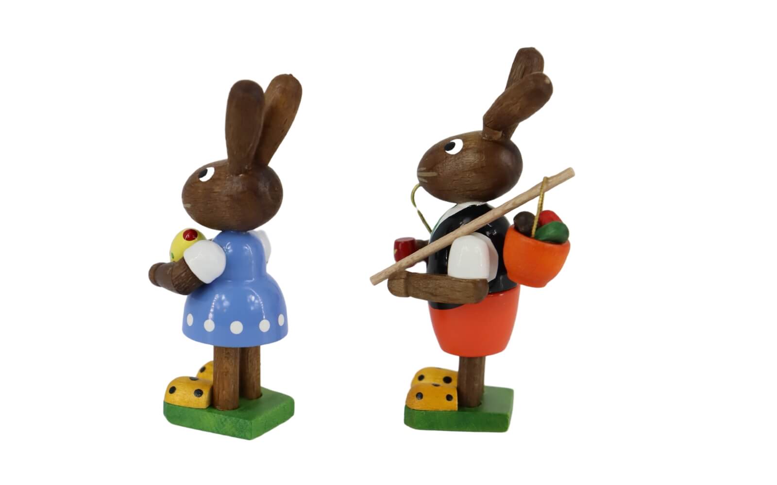 Osterhasen - Paar mit Schirm und Pfeife von Figurenland Uhlig GmbH_3