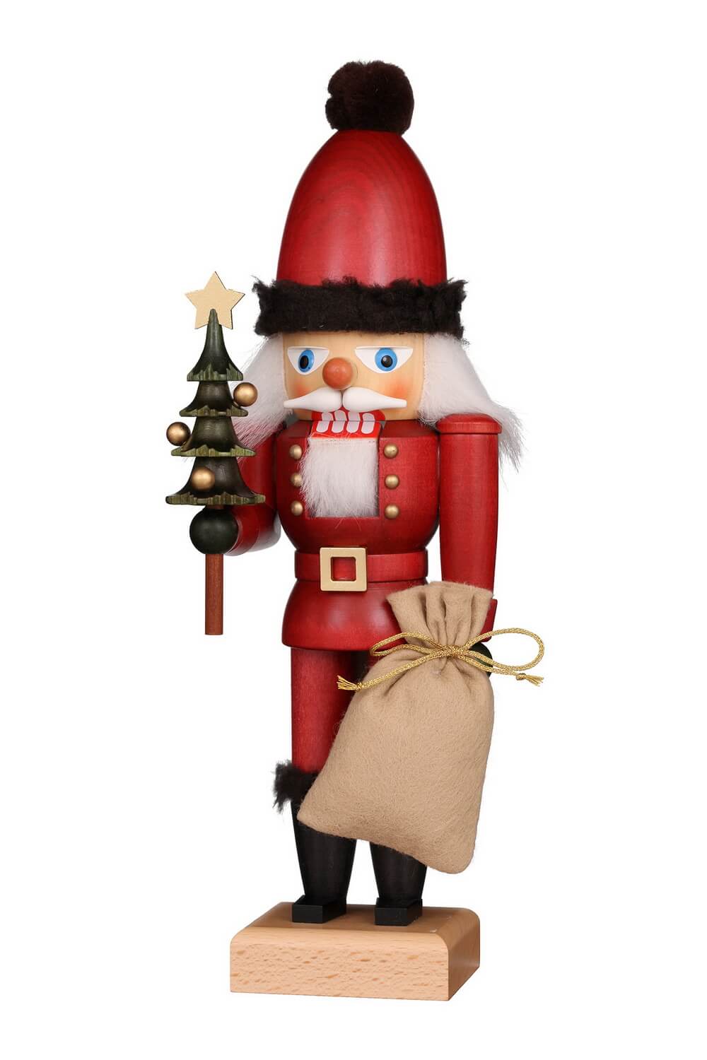 Nussknacker Weihnachtsmann, 30 cm, farbig von Christian Ulbricht