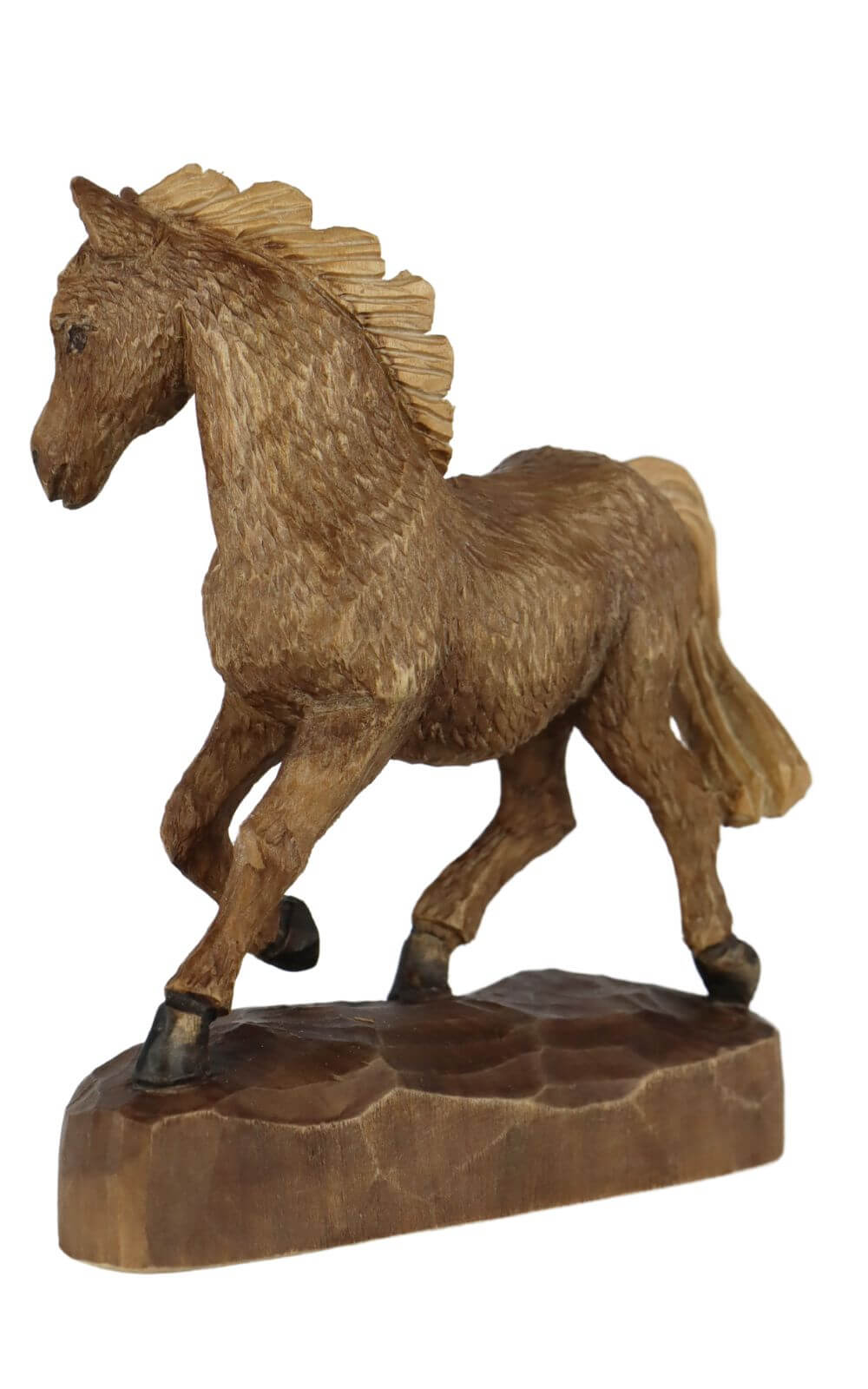 Pferd gebeizt, 18 cm von Schnitzkunst aus dem Erzgebirge_1