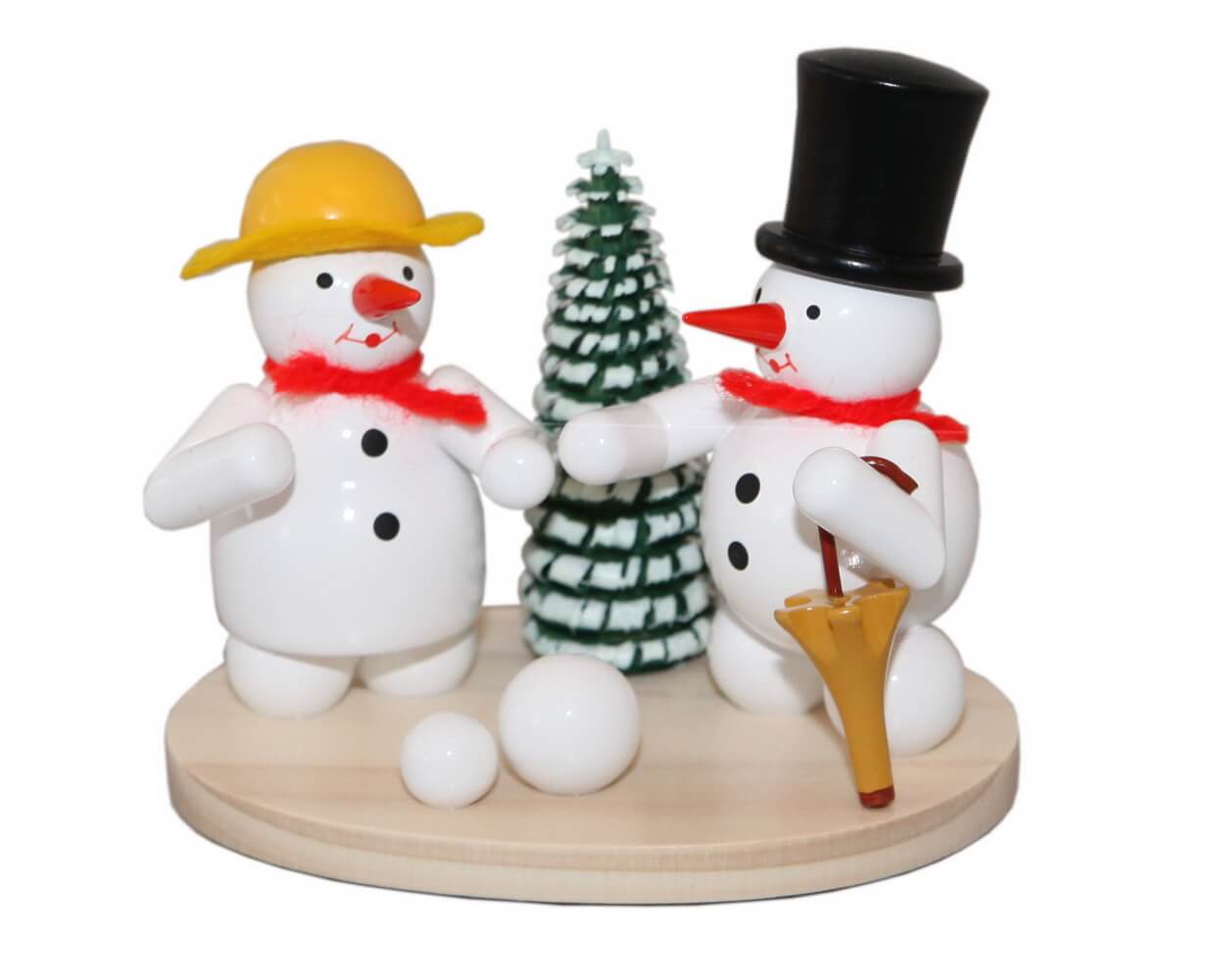 Schneemann-Paar, 8 cm von Volker Zenker