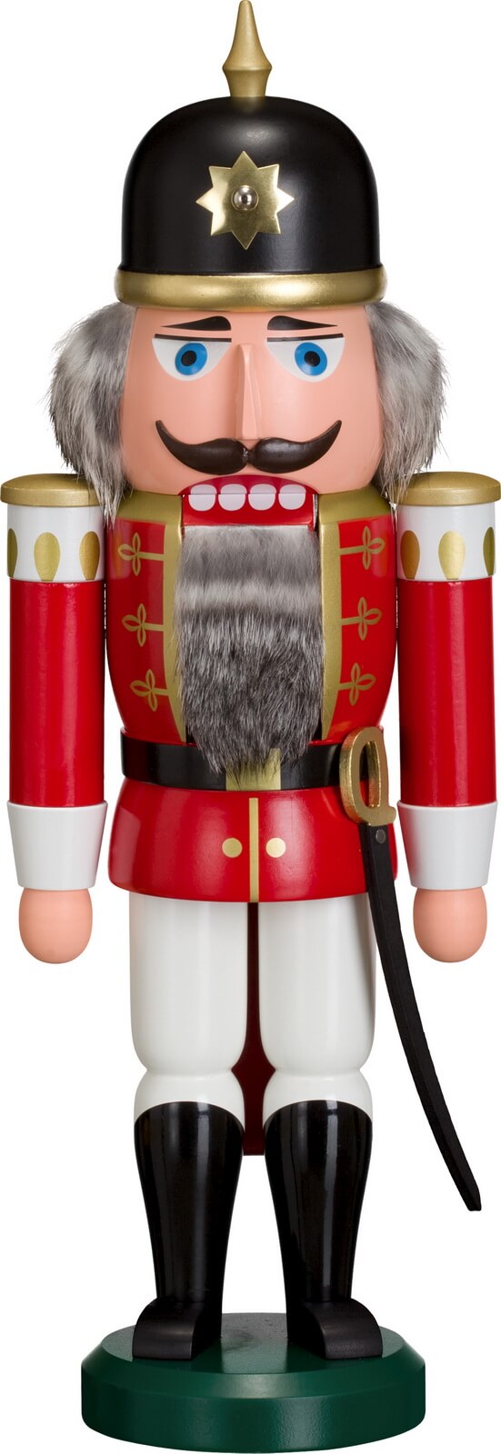 Nussknacker Soldat, rot, 38 cm von Seiffener Volkskunst eG