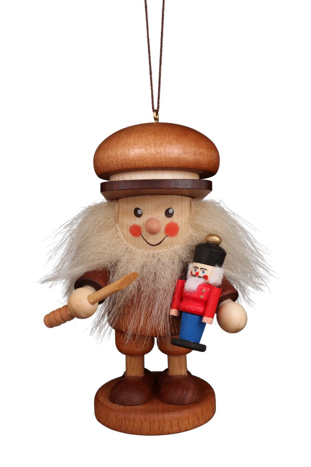 Christbaumschmuck Strolch Nussknackermacher, natur, 10 cm von Christian Ulbricht