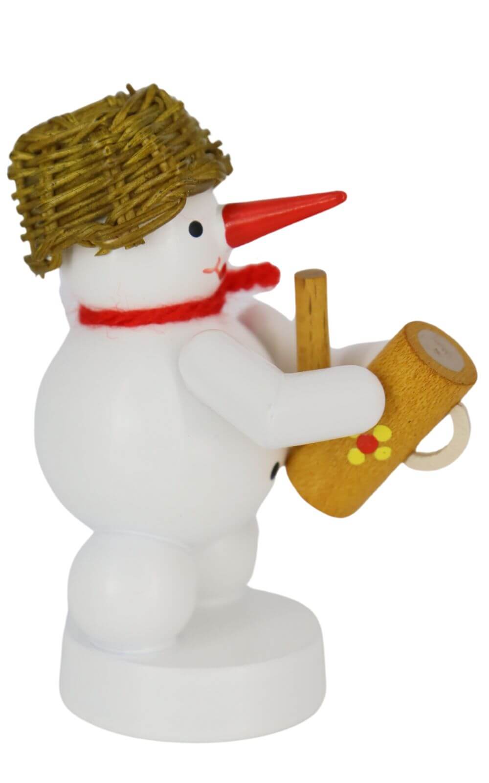 Schneemann Musikant mit Gießkanne, farbig, 8 cm von Ralf Zenker_3