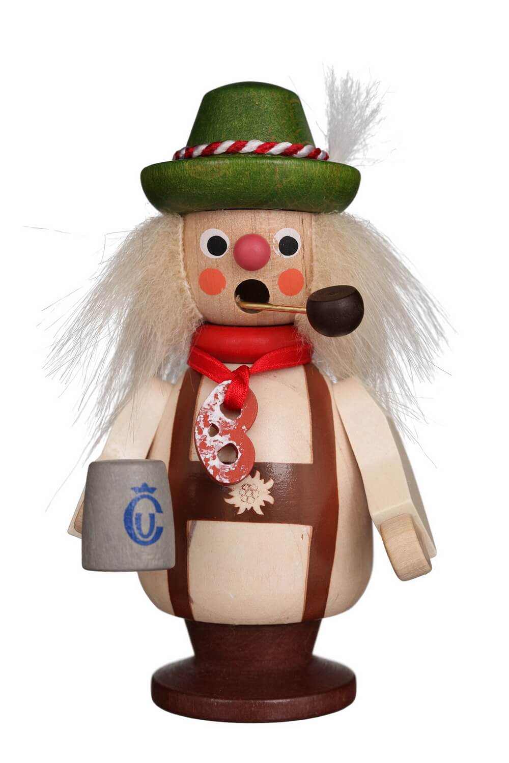 Räuchermännchen Bayer, 10 cm, farbig von Christian Ulbricht