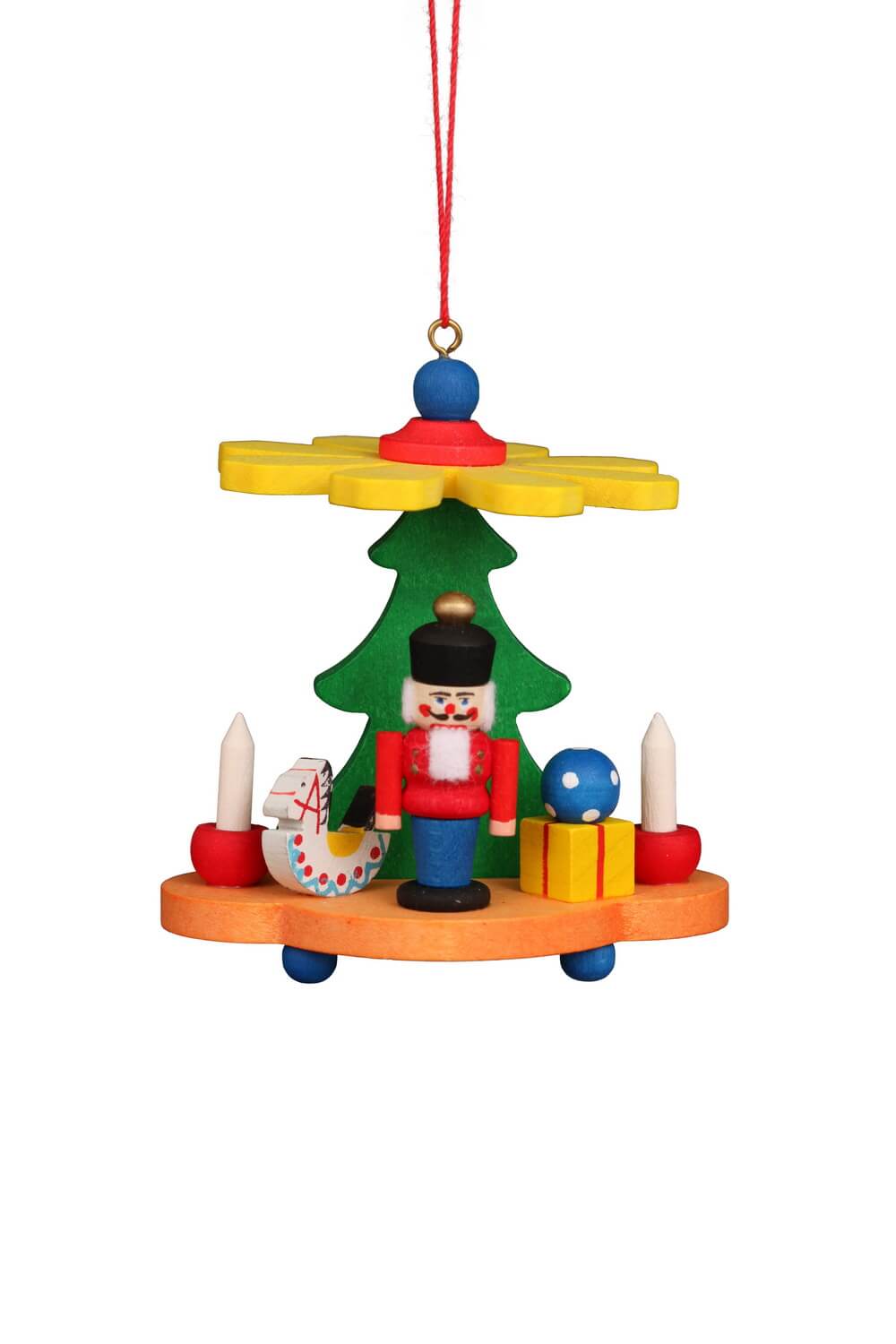 Christbaumschmuck Pyramide mit Nussknacker, 1 Stück von Christian Ulbricht