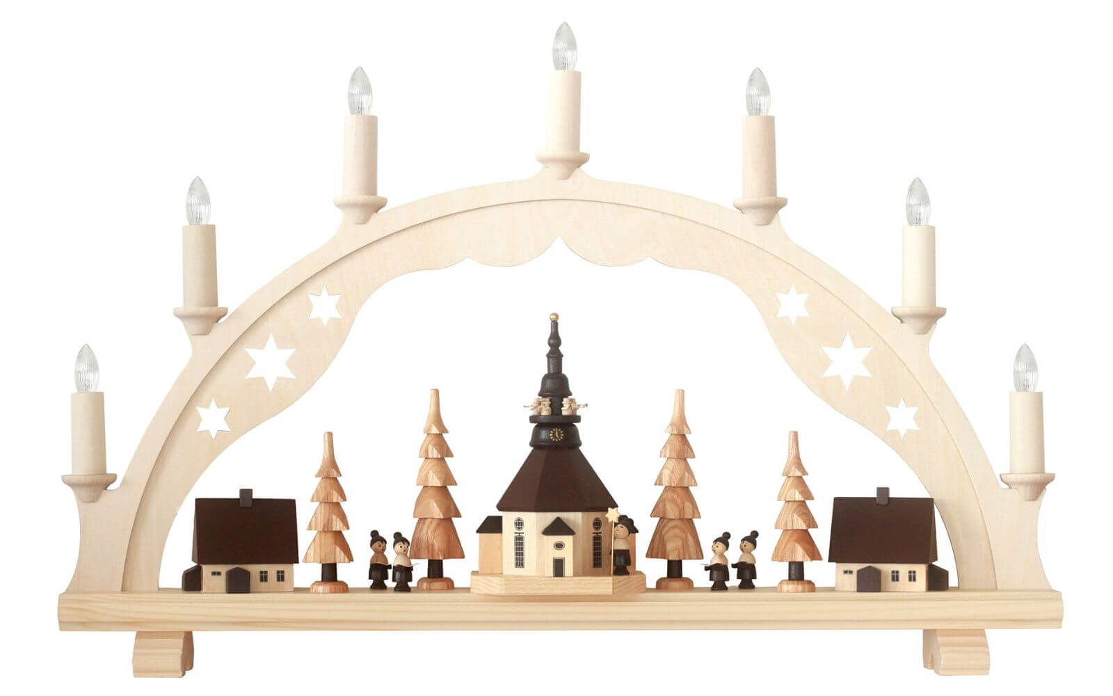 Schwibbogen Seiffener Kirche, 53 cm von Spielwarenmacher Günther
