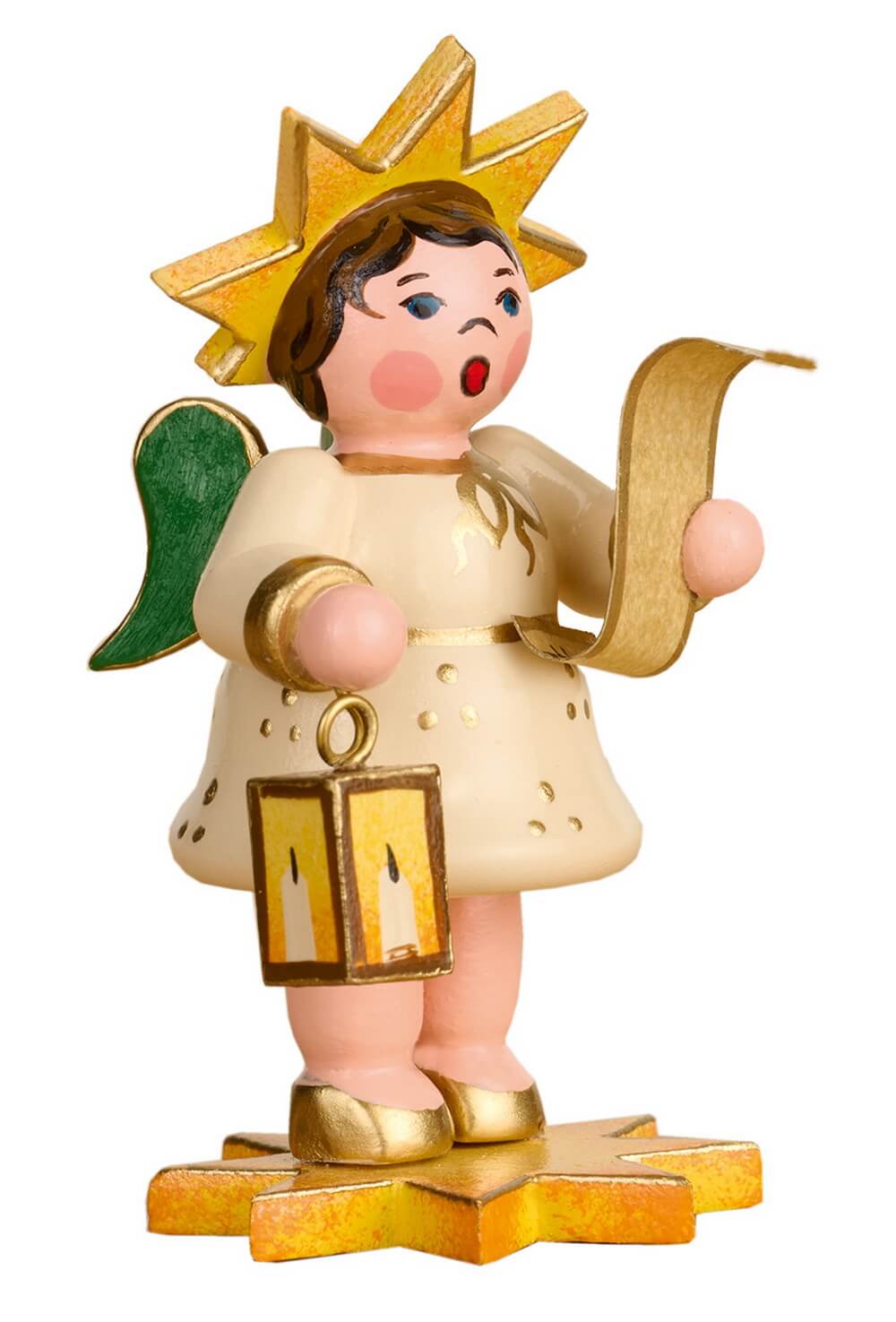 Weihnachtsengel Sternkind Frohe Botschaft, 5 cm von Hubrig Volkskunst