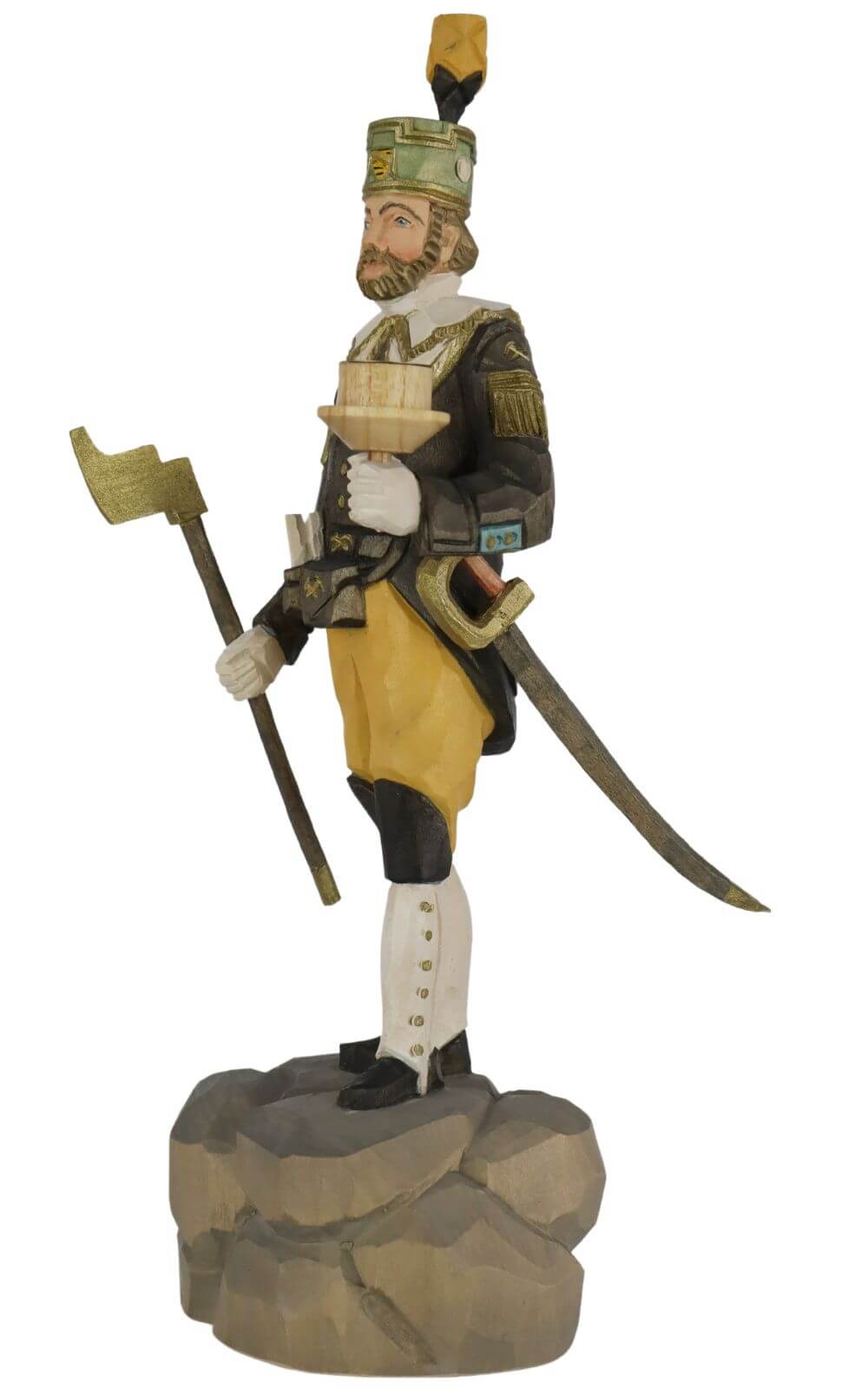 Schneeberger Obersteiger, farbig, 25 cm von Schnitzkunst aus dem Erzgebirge_1