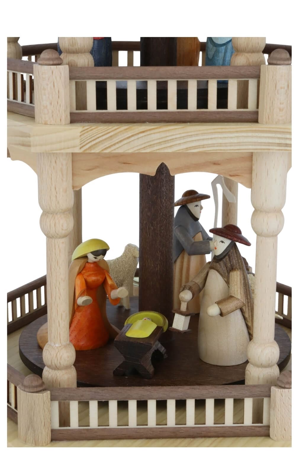 Weihnachtspyramide Heilige Familie, 3 - stöckig, 66 cm von Theo Lorenz_10