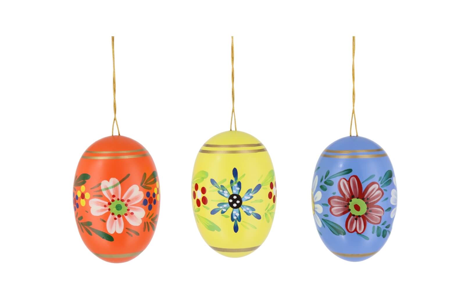 Ostereier mit zarten Blüten, 5 cm, 6 Stück von Figurenland Uhlig GmbH_2