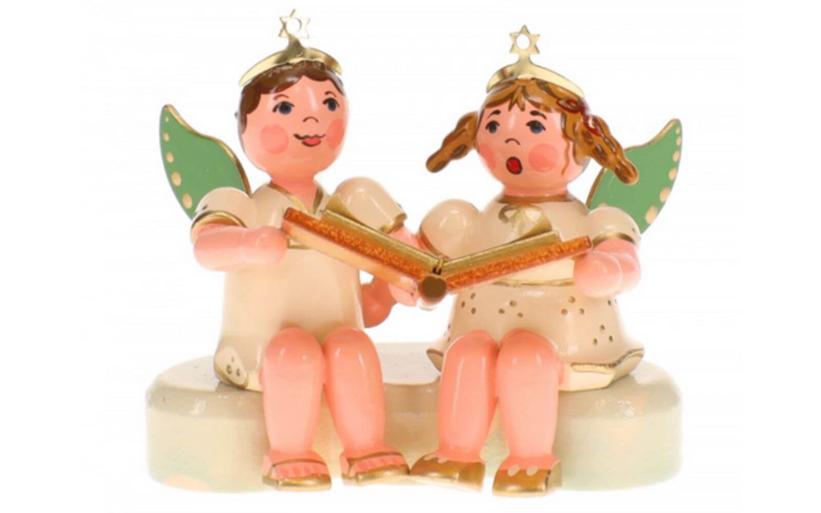 Weihnachtsengel - Paar erzählt Geschichten von Hubrig Volkskunst