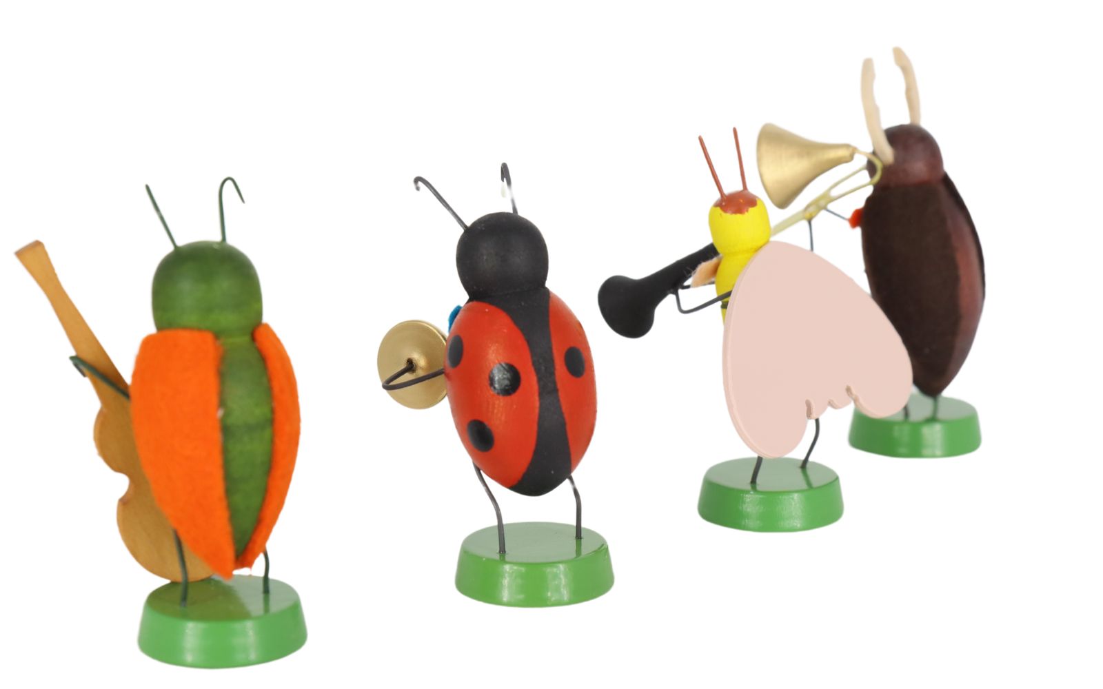 Miniatur Frühlingskapelle mit 4 Käfermusikanten, 7 cm von Ralf Zenker_4