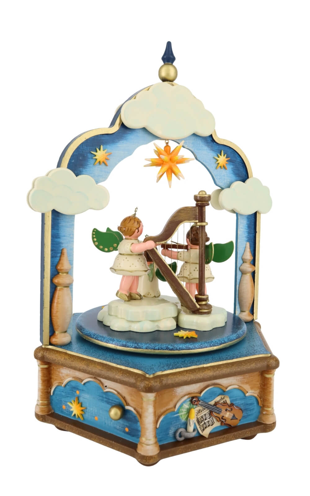 Spieluhr Stille Nacht, 26 cm, Melodie Stille Nacht von Hubrig Volkskunst_3