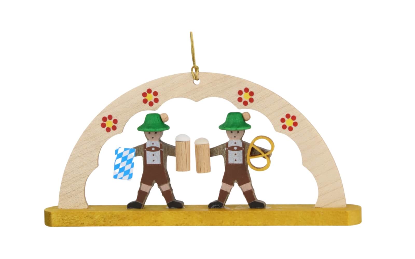 Christbaumschmuck - Schwibbogen Oktoberfest, farbig von Richard Glässer_1