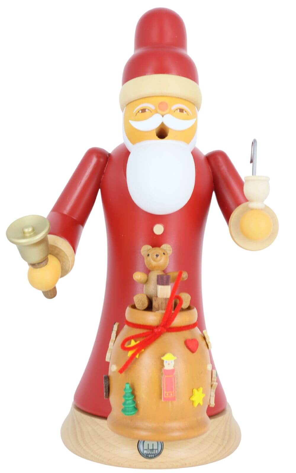 Räuchermännchen Weihnachtsmann mit Geschenken von Müller Kleinkunst_1
