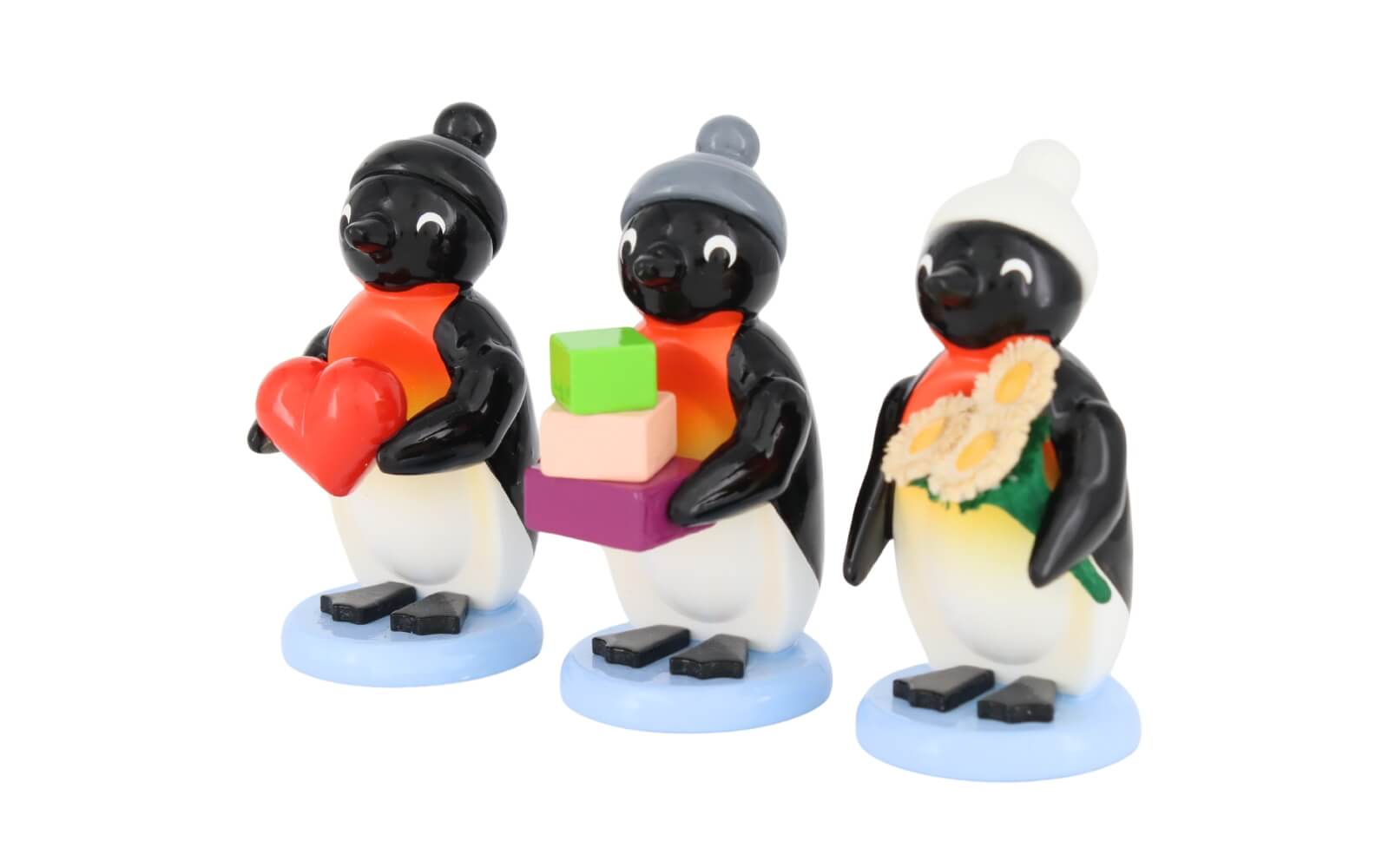 Pinguine - Gratulanten, 3-teilig, 5 cm, farbig von SEIFFEN.COM_2