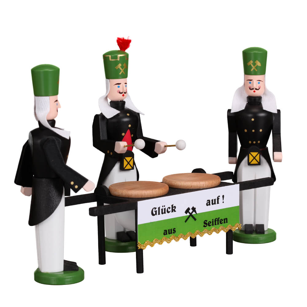 Bergmänner mit Kesselpauke, 3-teilig von Eckert