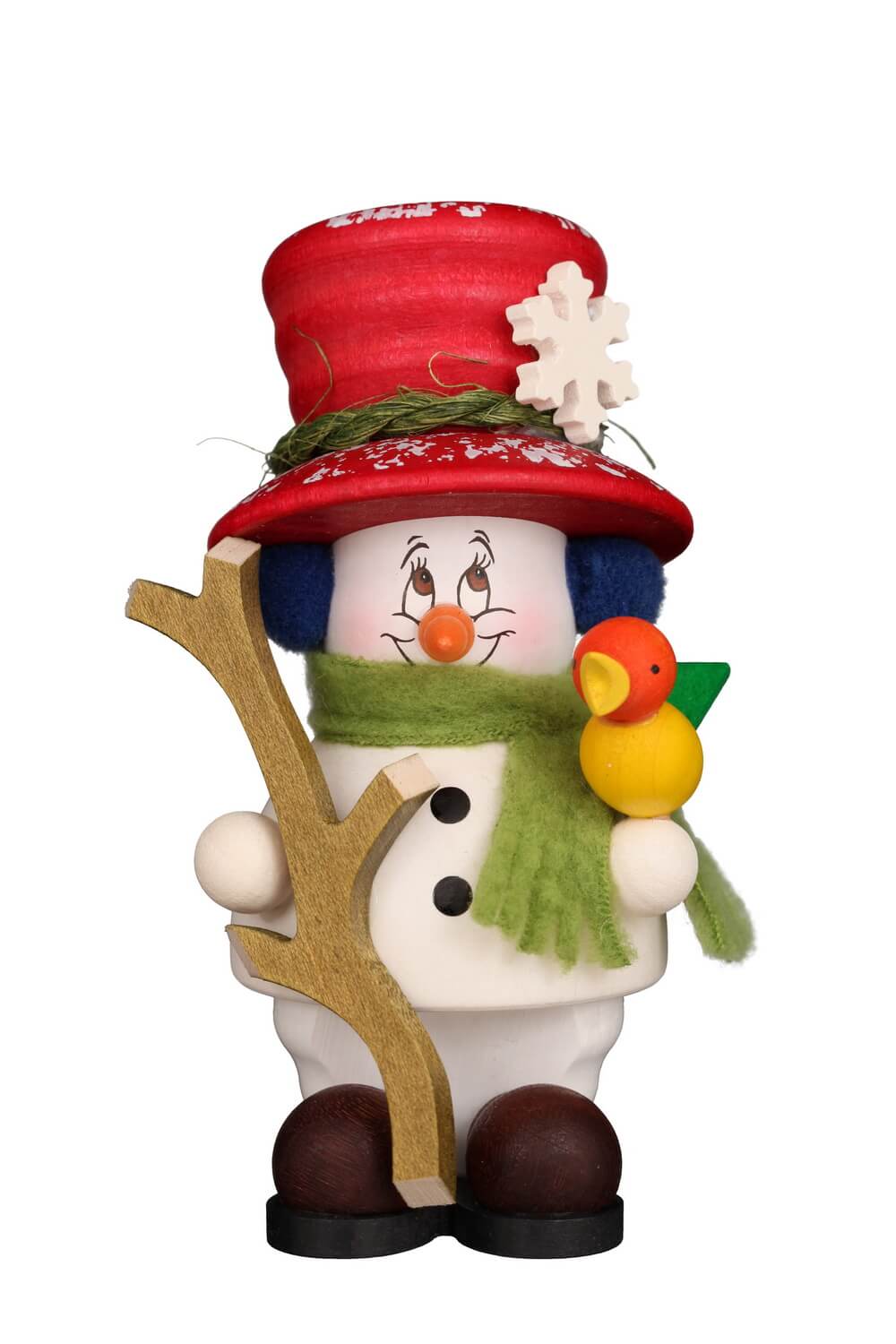 Mikrowichtel Schneemann, 10 cm, farbig von Christian Ulbricht