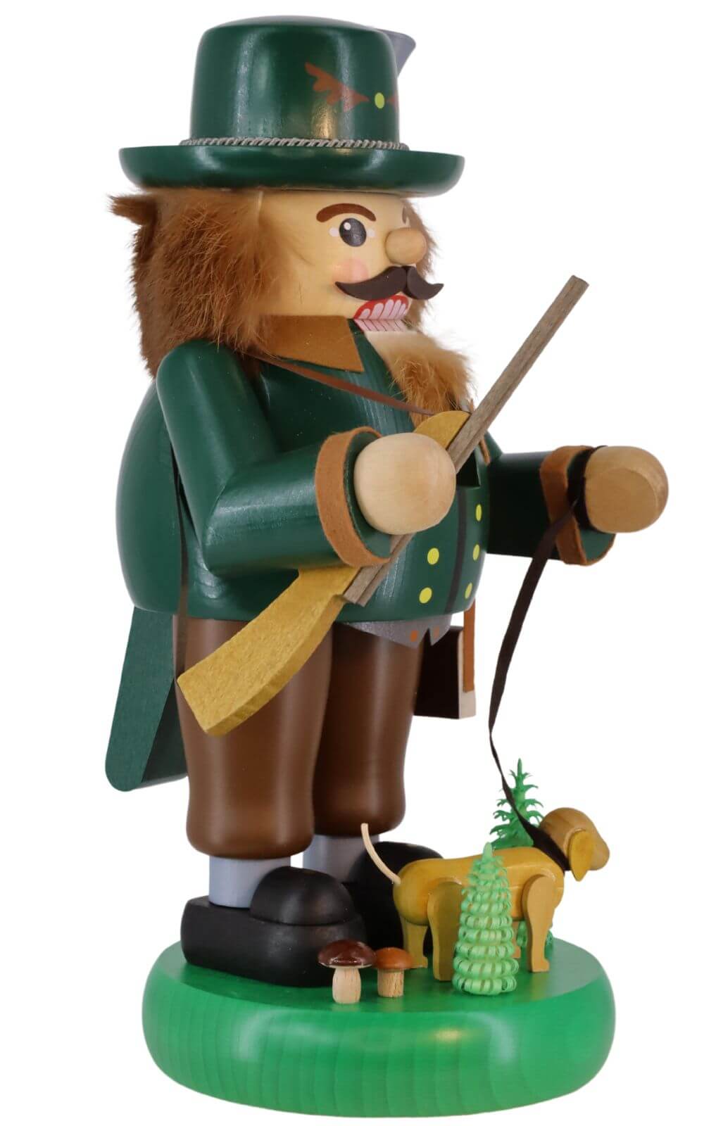 Nussknacker Förster mit Dackel, 33 cm, farbig von Richard Glässer_2