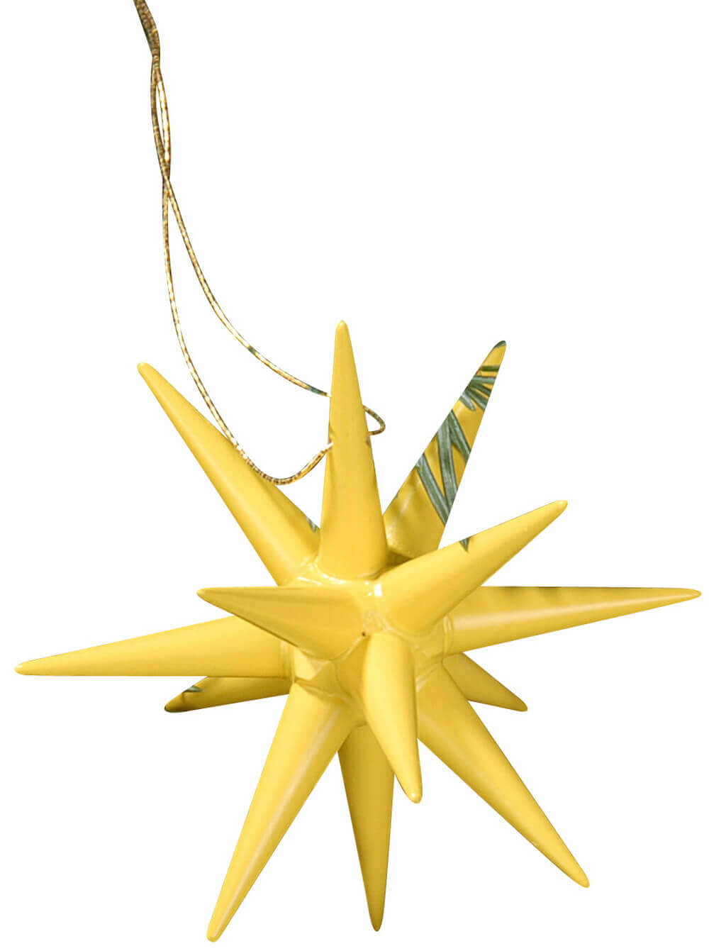 Christbaumschmuck Weihnachtssterne gelb, 4-teilig von Albin Preißler_Bild1