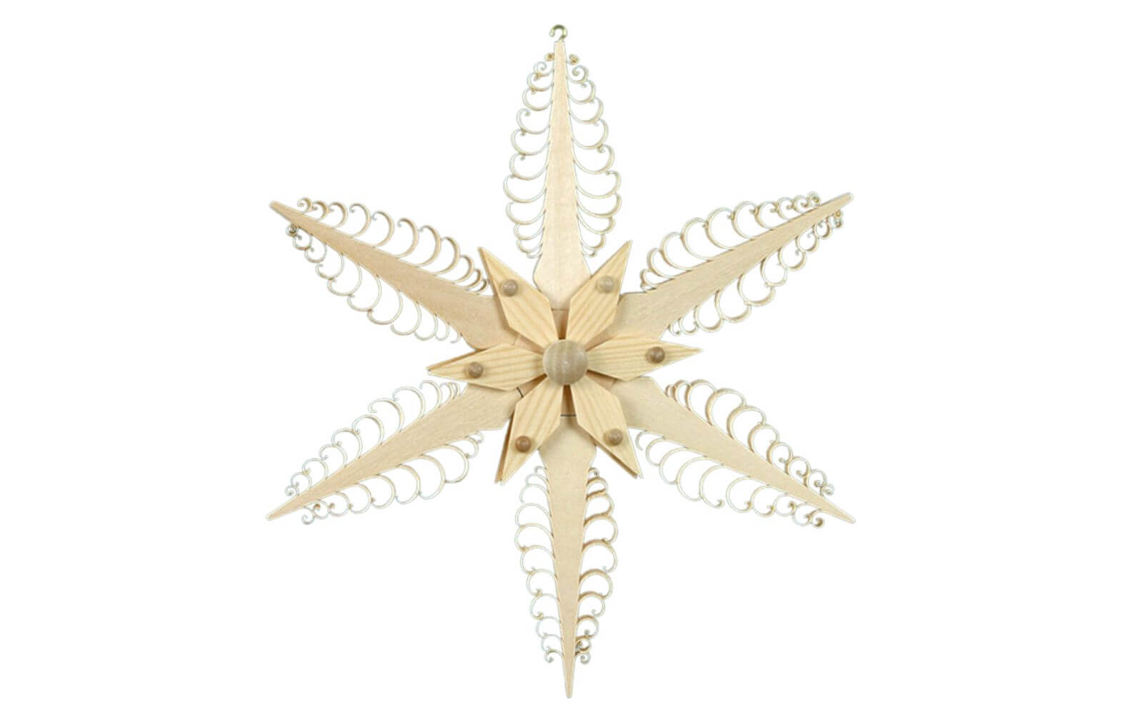 Fensterschmuck Holzstern, Durchmesser 19 cm von Martina Rudolph