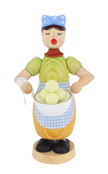 Räuchermännchen Kloßfrau, 17 cm von Richard Glässer_1