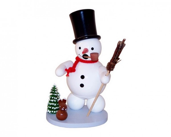 Räuchermännchen Schneemann mit Zylinder, 12 cm von Volker Zenker