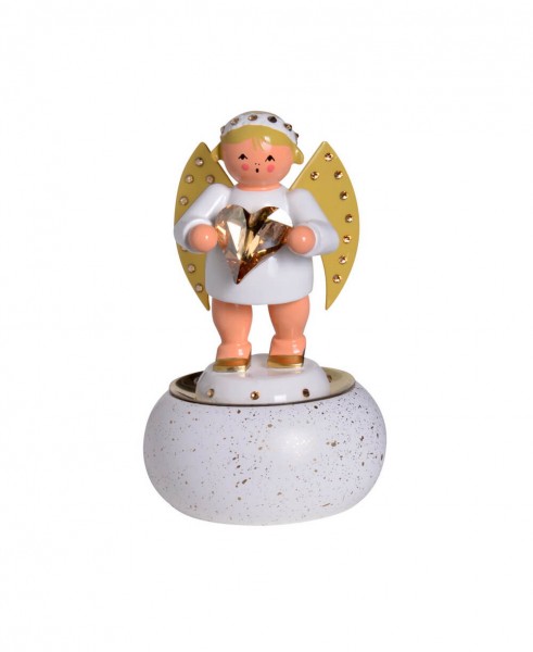 Christmas angel - Anniversary angel with Swarovski heart, 6 cm by KWO_1