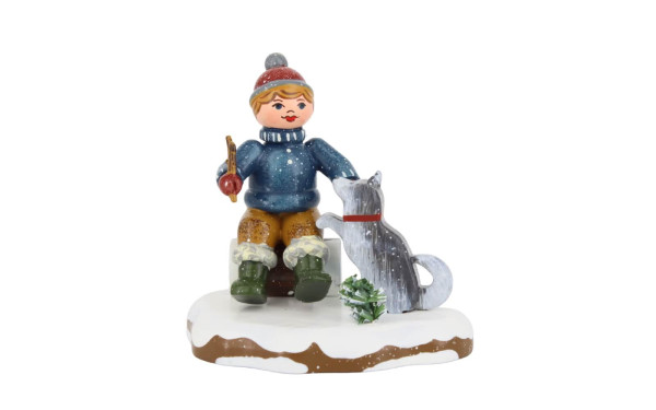 German Winter Child Oscar, My Friend, 7 cm  (2.76 inch) by Hubrig Volkskunst_1