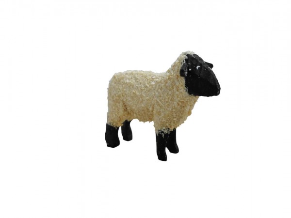Schaf, stehend, schwarz, 3 cm von SEIFFEN.COM