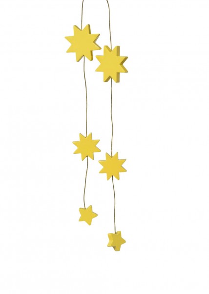 Christbaumschmuck Sterne, gelb, 37 cm von KWO