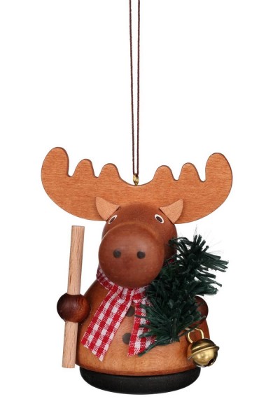 Christbaumschmuck Wackelmännchen Elch, natur von Christian Ulbricht