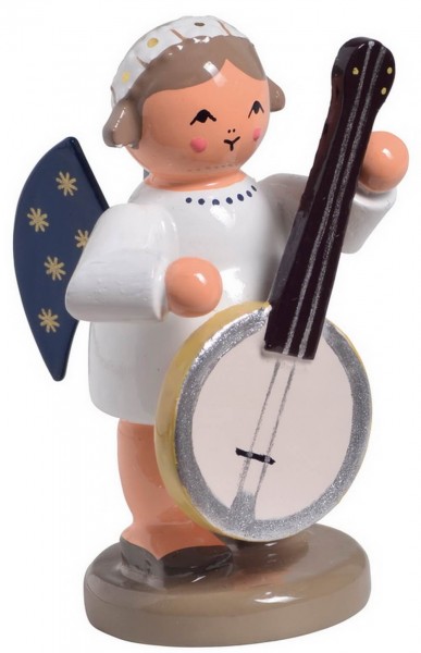 Weihnachtsengel mit Banjo, 5 cm von KWO