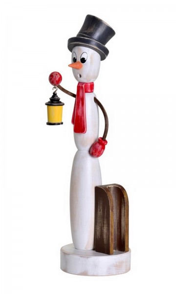 Räuchermännchen Shabby Chic Schneemann, 40 cm von KWO